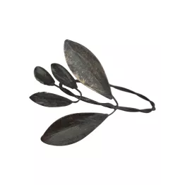 Rond de serviette en laiton feuillage