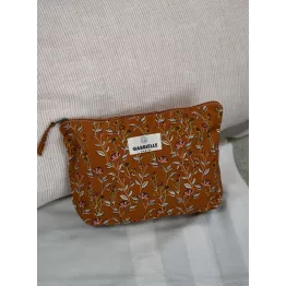 Trousse boheme noisette en coton lavé
