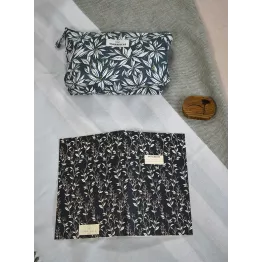 kit de voyage trousse + notebook