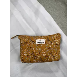 Duo pochette + notebook bohême ocre