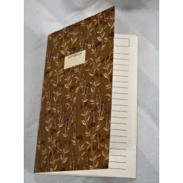 Duo pochette + notebook bohême ocre