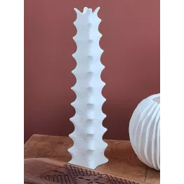 Vase soliflore blanc en porcelaine modèle HAV