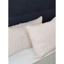 Housse de coussin pastel en lin lavé 40 x 65 cm