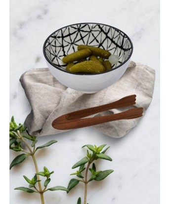 Mini pinces cuisine en teck