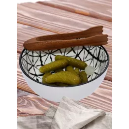 Mini pinces cuisine en teck