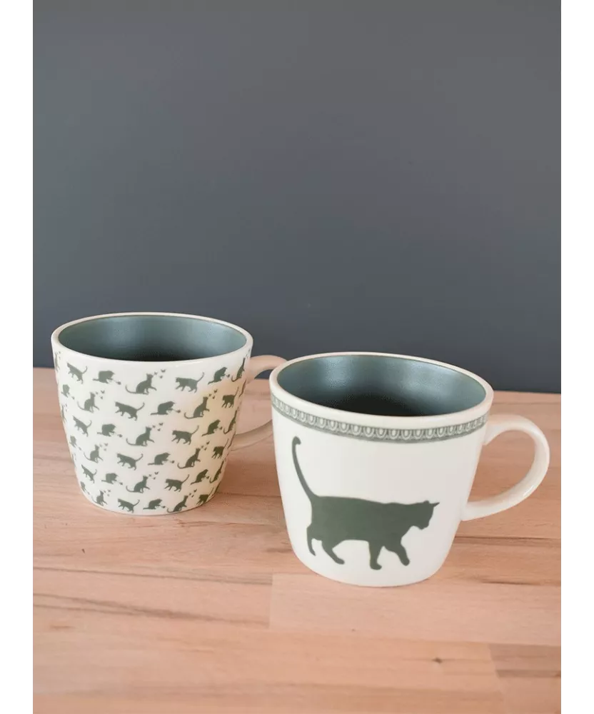 Mug Chat En Céramique - 370ml - Avec Coffret Cadeau - SPOTTED DOG GIFT COMPANY