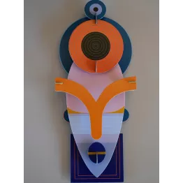 Masque décoré à monter soi-même modèle Lamu