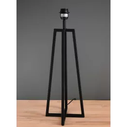 Pied de lampe métal noir mat modèle MILEY