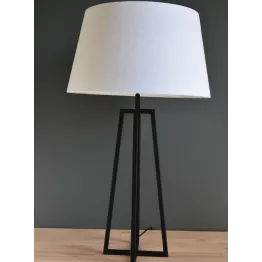 Pied de lampe métal noir mat modèle MILEY