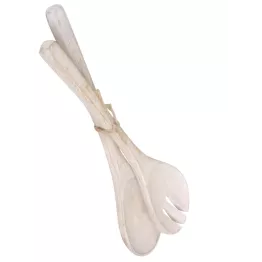 Couvert a salade en bois de manguier naturel clair