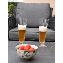Verre a bière sérigraphié