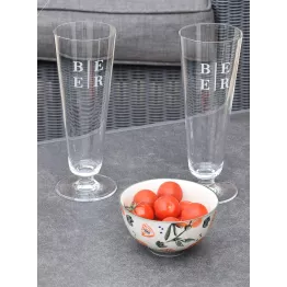 Verre a bière sérigraphié