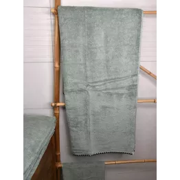 Drap de bain en coton modèle Issey couleur céladon