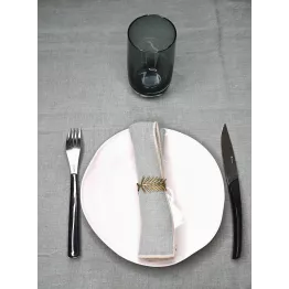 Serviette de table en lin couleur celadon 40 x 40 cm