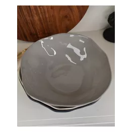 Petit saladier en grès gris acier