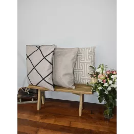 Housse de coussin 50x50 cm beige uni modèle Ranch Canyon