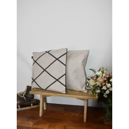 Housse de coussin motif losanges