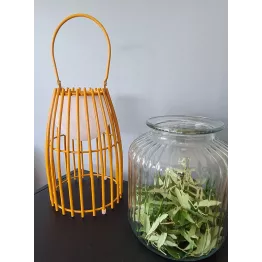 Lampe nomade d’extérieur en métal rechargeable