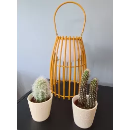 Lampe nomade d’extérieur en métal rechargeable