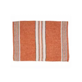 Set de table tissu en lin Zonza cuivre