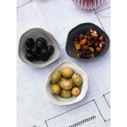 Trio de petites coupelles en grès taille XS