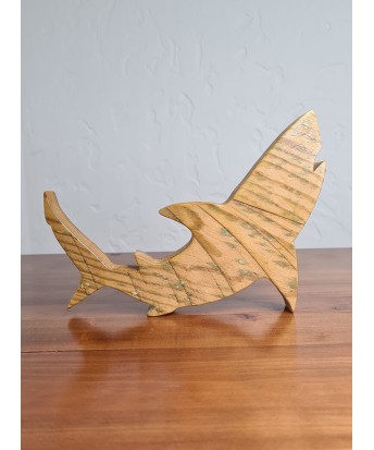 Décoration requin en bois recyclé