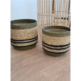 Duo de paniers en jonc de mer