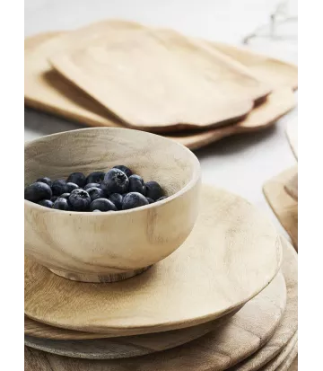 Bol en bois de Paulownia