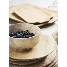 Bol en bois de Paulownia