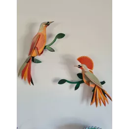 Oiseaux en carton à monter soi-même.