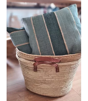 Coussin bohème chic en coton 45 x 45 cm