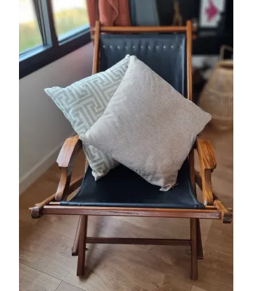 Housse de coussin 50x50 cm beige uni modèle Ranch Canyon