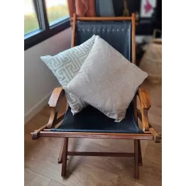 Housse de coussin 50x50 cm beige uni modèle Ranch Canyon