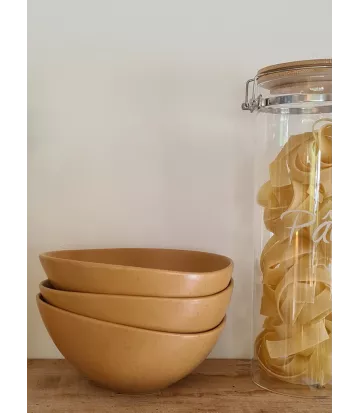Bol à salade Panna couleur ocre