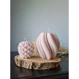 Bougie spirale en cire végétale