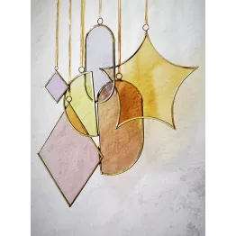 Ensemble de 5 suspensions en verre