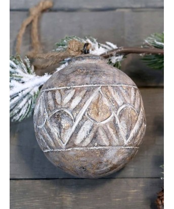 Boule de noel en bois