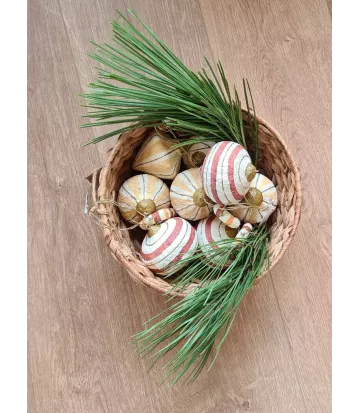 Trio de suspensions de décoration pour sapin