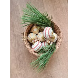 Trio de suspensions de décoration pour sapin