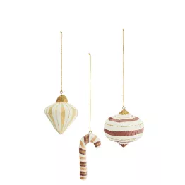 Trio de suspensions de décoration pour sapin