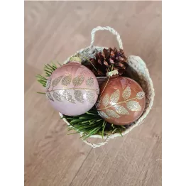 Set de 2 boules paillettes