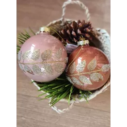 Set de 2 boules paillettes