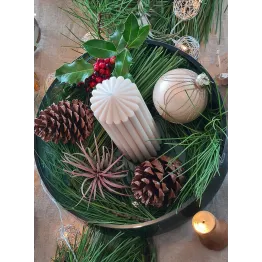 Coupe verte décorative en verre