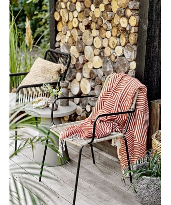 Plaid en coton rayé