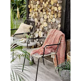 Plaid en coton rayé