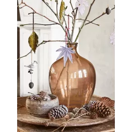 Grand vase en verre soufflé