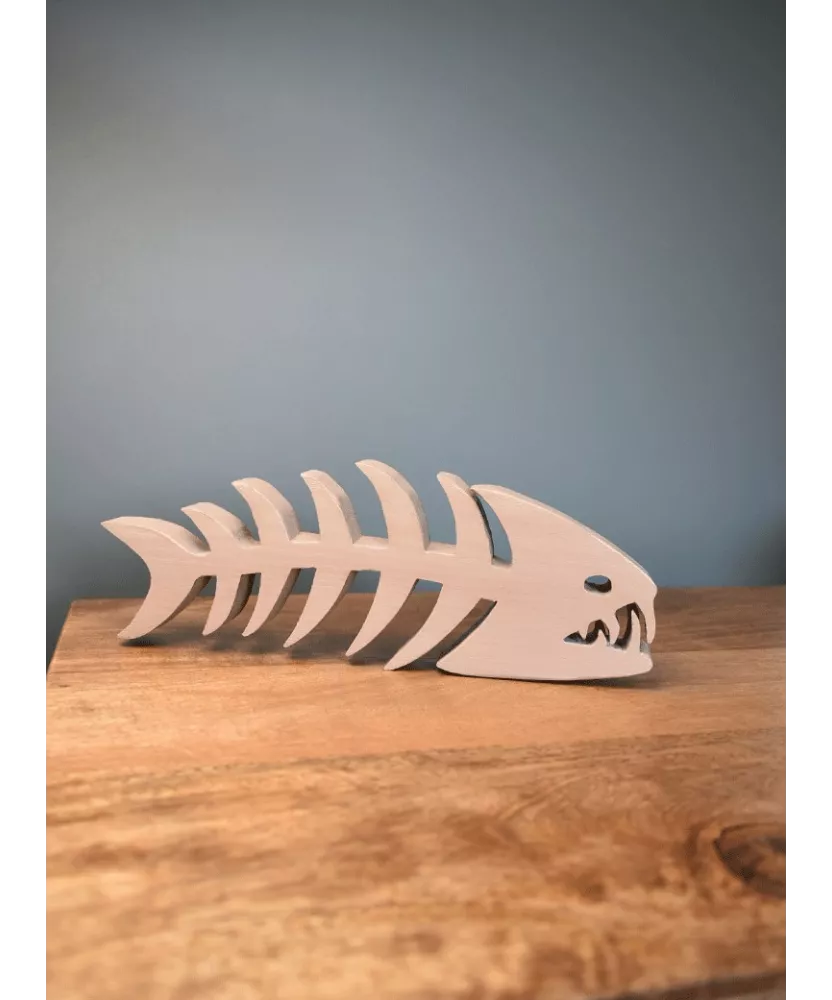 Os De Poisson Crâne, Modèle D'os De Poisson | Sculpture De Squelette De Poisson,Halloween Poisson Squelette Os D'animaux Pour La Maison Salon Chambre