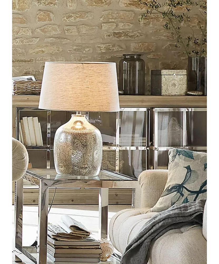 Lampe à Poser Le Labo Design – Bubble – Inox Argenté – Ampoule Incluse – Neuf à Monter