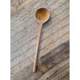 Mini pot en verre couvercle et cuillère teck