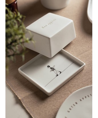 Beurrier en porcelaine Räder